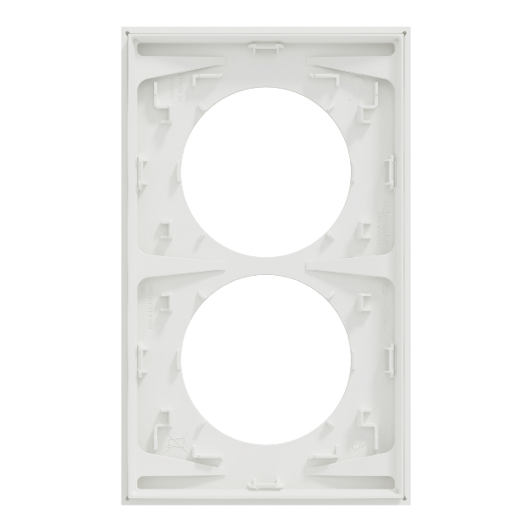 Dimensions plaque Odace 2 postes entraxe 57 mm S920714
